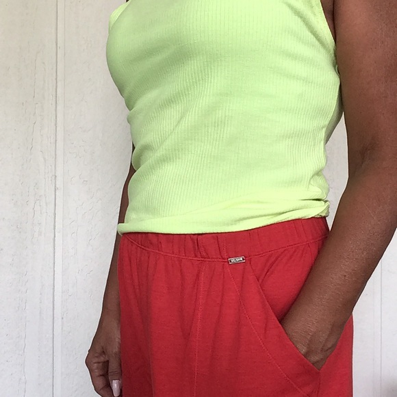 ST. JOHN SPA RED JERSEY KNIT LOUNGE PANTS SIZE MEDIUM - Picture 4 of 8